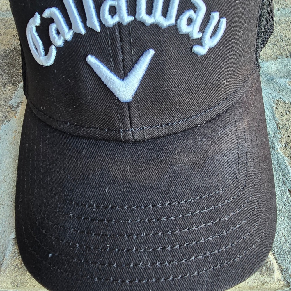 Callaway Golf Hat Black Adjustable Size Back Logo‎ Cap